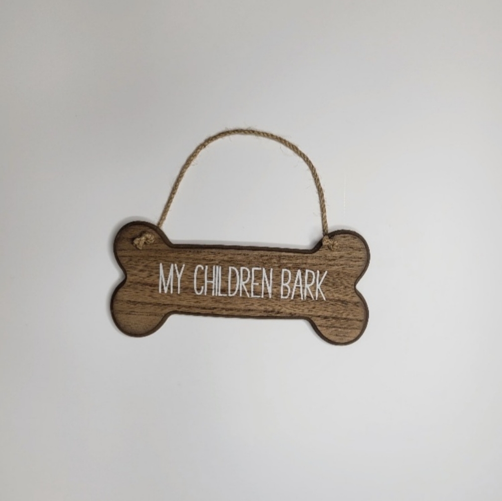 Wood bone sign